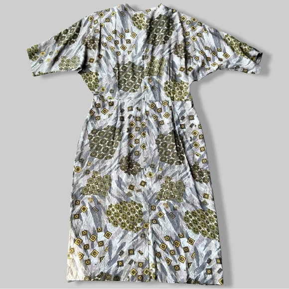 Vintage  Willy’s Influence 80s Western Style Dolman Sleeve Midi Dress - Picture 15 of 16